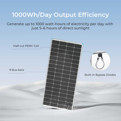 Panneau solaire monocristallin de 200 watts 12 volts