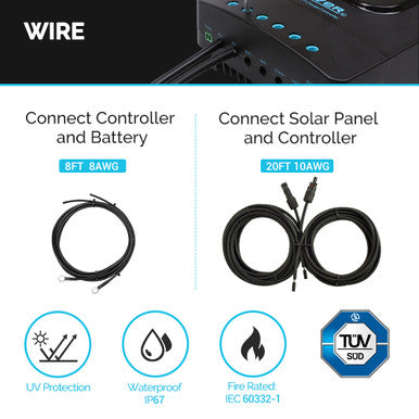 600W 12V/24V Monocrystalline Solar Premium Kit