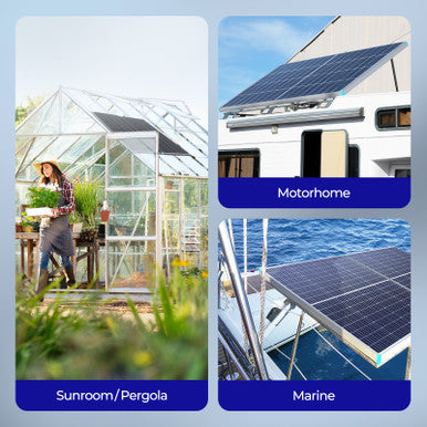 Bifaziales 220 Watt 12 Volt monokristallines Solarpanel