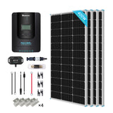400 W 12 V/24 V monokristallines Solar-Premium-Kit mit Rover 40 A-Laderegler