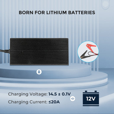 20A AC-to-DC LFP Portable Battery Charger