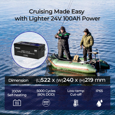 24V 100Ah Core Series Lithium Iron Phosphate Battery