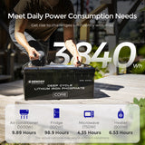 12V 300Ah Deep Cycle Lithium Iron Phosphate Battery Meet Daily Power Consomption Needs