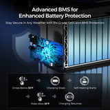 12V 300Ah Deep Cycle Lithium Iron Phosphate Battery Advanced BMS for Enhanced Battery Protection