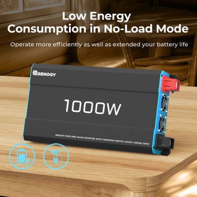 1000W 12V to 230V Pure Sine Wave Inverter Consumption in No-Load Mode