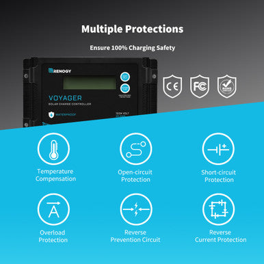 New Edition Voyager 20A PWM Waterproof Solar Charge Controller