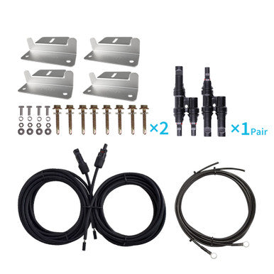 Wiring and Mounting Kit For 200W Solar Setup