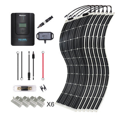 600W 12V/24V Monocrystalline Solar Premium Kit