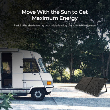 100W 12V Monocrystalline Portable Solar Panel Suitcase with 20A Waterproof Charge Controller