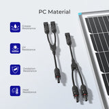 Solar Connectors Y Branch Parallel Adapter Cable